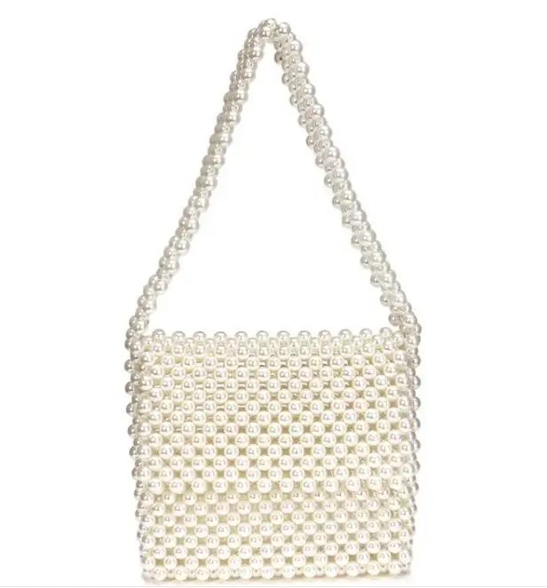 Handmade Women Pearl Bags Acrylic Beads Bag Pearls Crossbody Bag Evening Clutch Purse Lady, 1 colors
Handmade Women Pearl Bags Acrylic Beads Bag Pearls Crossbody Bag Evening Clutch Purse Lady, 1 colors