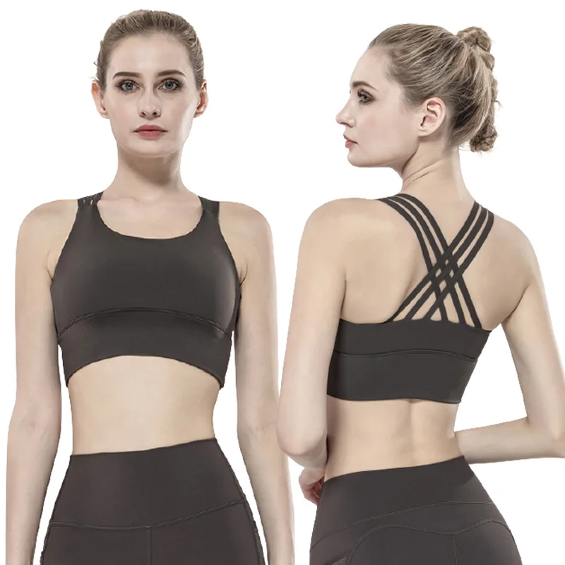 Training sexy black fitness athletic workout gym yoga high impact strappy sports bra 2021 women, 4 colors
Training sexy black fitness athletic workout gym yoga high impact strappy sports bra 2021 women, 4 colors