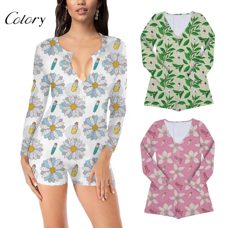 Colory Short Sleeve Jumpsuit For Wome One Peice Jumpsuit Women's Sleepwear Pajama, Picture shows
Colory Short Sleeve Jumpsuit For Wome One Peice Jumpsuit Women's Sleepwear Pajama, Picture shows