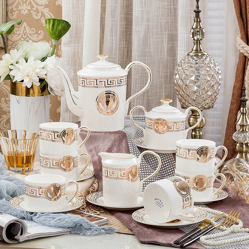 15 PCS Wholesale Creative European Custom LOGO Handmade Coffee Mugs Bone China Tea Set Coffee Cups Pot, Color checkerboard pattern
15 PCS Wholesale Creative European Custom LOGO Handmade Coffee Mugs Bone China Tea Set Coffee Cups Pot, Color checkerboard pattern