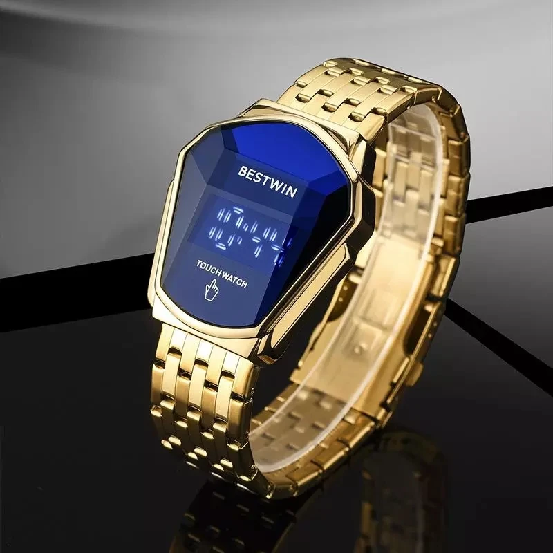 Bestwin Digital Watch Luxury Quartz Men Watch Touch Screen Auto Date Electronic LED Display
Bestwin Digital Watch Luxury Quartz Men Watch Touch Screen Auto Date Electronic LED Display