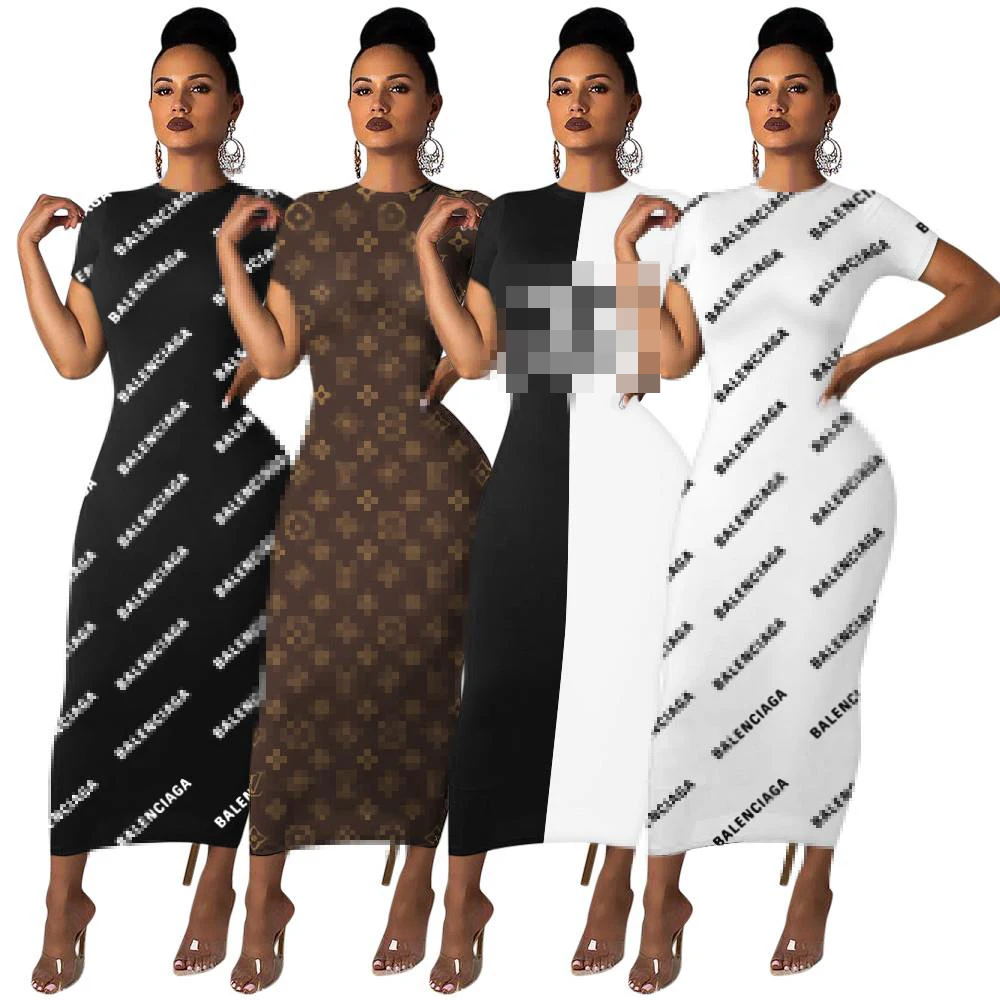 5 colors Europe and American women's clothing brand fashion casual simple short sleeve dress
5 colors Europe and American women's clothing brand fashion casual simple short sleeve dress