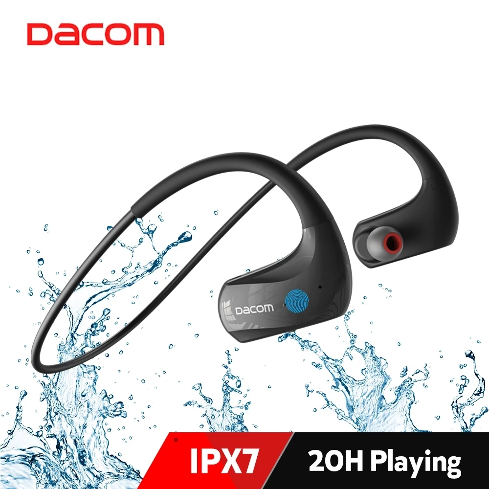 Dacom Athlete Wireless Headphones Sports IPX7 Waterproof BT Earphones 20H for Running AAC