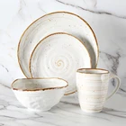 Porcelain Tableware WEIYE Modern Crockery Dinnerware Sets Breakfast Bowl Porcelain Mug Dish Porcelain Tableware