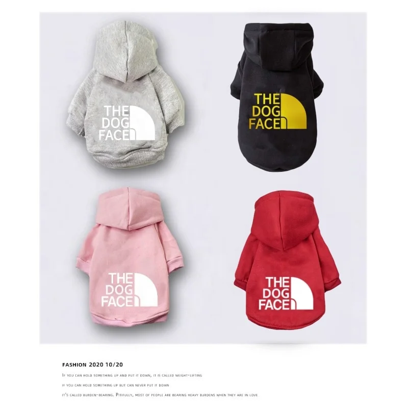 Dog Clothes Fashion Pet Hoodies Autumn Winter Medium Large Dogs the Dog Face Sweatshirt for Labrador French Bulldog Clothing, Same as picture
Dog Clothes Fashion Pet Hoodies Autumn Winter Medium Large Dogs the Dog Face Sweatshirt for Labrador French Bulldog Clothing, Same as picture