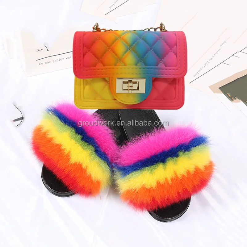 Fox Fur Slippers purse slides set custom designer slides Soft Sandals/shoes matched woman handbag/fur slides and matching purse
Fox Fur Slippers purse slides set custom designer slides Soft Sandals/shoes matched woman handbag/fur slides and matching purse