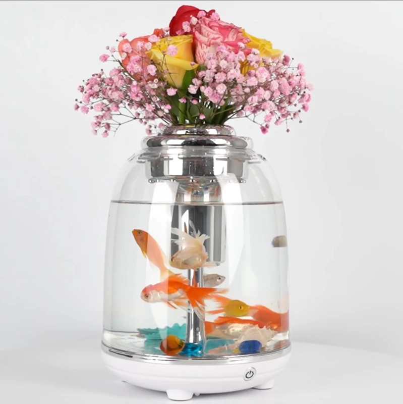 Wholesale mini betta fish tank with LED light aquarium plastic fish tank Aquarium desktop small fish tank
Wholesale mini betta fish tank with LED light aquarium plastic fish tank Aquarium desktop small fish tank