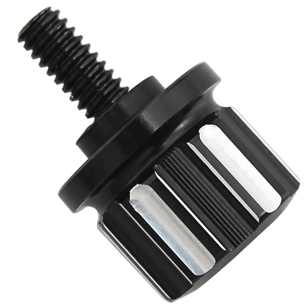 Motorcycle Black Seat Bolt Tab Screw Nut For Harley Dyna Street Glide Road Glide Ultra Glide W/ 1/4-20 Thread Sportster 96-2020