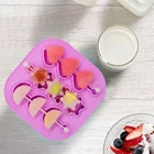 Cube Tray Mould BPA Free Snowflake And Orange Design Silicone 3D Ice Cube Mold Tray