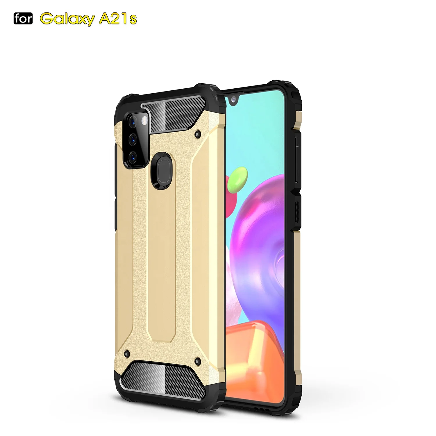2 In 1 Mobile Phone Bumper Case Smartphone Cover Tpu PC Full Cover for samsung a21s, 7 colors
2 In 1 Mobile Phone Bumper Case Smartphone Cover Tpu PC Full Cover for samsung a21s, 7 colors