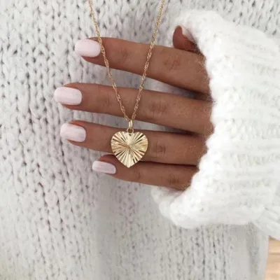 Trendy Stainless Steel Necklace 18K Gold Plated Heart Pendant Necklace Jewelry For Women
Trendy Stainless Steel Necklace 18K Gold Plated Heart Pendant Necklace Jewelry For Women
