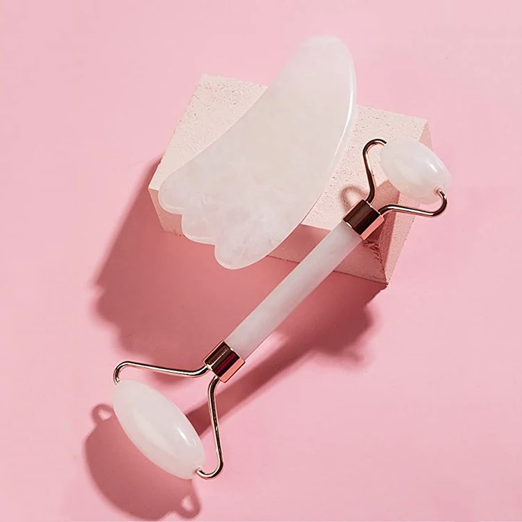 High Quality Custom Box Private Label 100% Nature Rose Quartz Pink Jade Roller Gua Sha Set For Face
High Quality Custom Box Private Label 100% Nature Rose Quartz Pink Jade Roller Gua Sha Set For Face