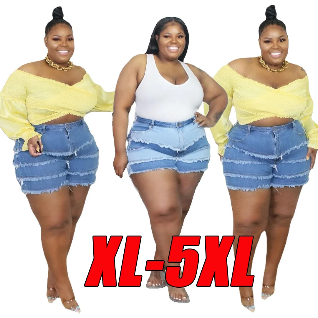 YD - QJ5289 New arrival Casual ladies pleated stretch denim shorts patchwork plus size women's jeans
YD - QJ5289 New arrival Casual ladies pleated stretch denim shorts patchwork plus size women's jeans