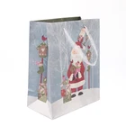China Manufacture Beautiful Free Sample Christmas Pattern Gift Shopping Bag Paper Gift Bags