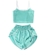 2019 Pajamas Set For Women Summer 2 Piece Suits Silk Sexy Lingerie Hot Nightgown Sling Sleepwear Female Pijamas
2019 Pajamas Set For Women Summer 2 Piece Suits Silk Sexy Lingerie Hot Nightgown Sling Sleepwear Female Pijamas