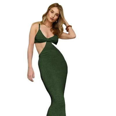 Spaghetti Strap Sexy Backless Maxi Dress Summer Holiday Women Dresses Party Club Elegant Hollow Out Dress Sundress
Spaghetti Strap Sexy Backless Maxi Dress Summer Holiday Women Dresses Party Club Elegant Hollow Out Dress Sundress