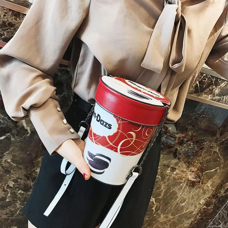 2020 Cute Fashion Icecream Haagen-Dazs Chain Handbags Girls Novelty Shoulder Purse Bucket Bag for Women
2020 Cute Fashion Icecream Haagen-Dazs Chain Handbags Girls Novelty Shoulder Purse Bucket Bag for Women