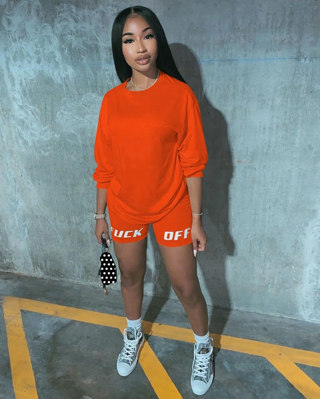 MN052 Women's Letter Offset Printing Leisure Sports Women's Two-piece Suit in Stock
MN052 Women's Letter Offset Printing Leisure Sports Women's Two-piece Suit in Stock