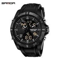 

SANDA 791 Latest Stylish Sport Watches Army Digital Quartz Week Date Showed Luminous Men Fashion Sports Watch