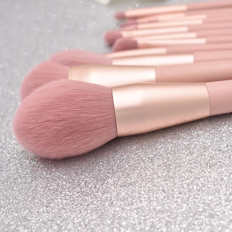 12pcs Pink Soft Makeup Brushes Tools Cosmetic Eyebrow Brush Set with PU Leather Case
12pcs Pink Soft Makeup Brushes Tools Cosmetic Eyebrow Brush Set with PU Leather Case