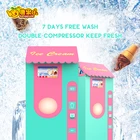 Ice Cream Making Machines With Various Kinds Of Flavors Ice Cream Cone Vending Machine