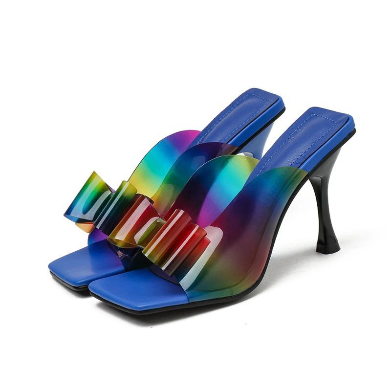 Fashion PVC Transparent Butterfly-Knot Jelly Shoes Woman Slippers Femme Sexy Square Toe Heels Sandals Slides
Fashion PVC Transparent Butterfly-Knot Jelly Shoes Woman Slippers Femme Sexy Square Toe Heels Sandals Slides