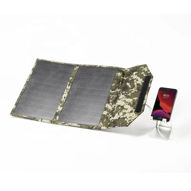 20W Waterproof usb output small solar panel charger for mobile phone, Camouflage/black
20W Waterproof usb output small solar panel charger for mobile phone, Camouflage/black