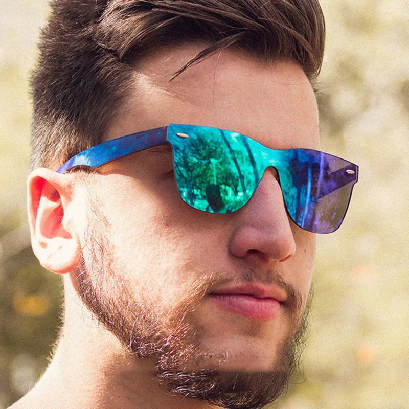 SKYWAY Wholesale One Piece Lens Sun Glasses Male Female Cool Fashion Mirror Sunglasses
SKYWAY Wholesale One Piece Lens Sun Glasses Male Female Cool Fashion Mirror Sunglasses