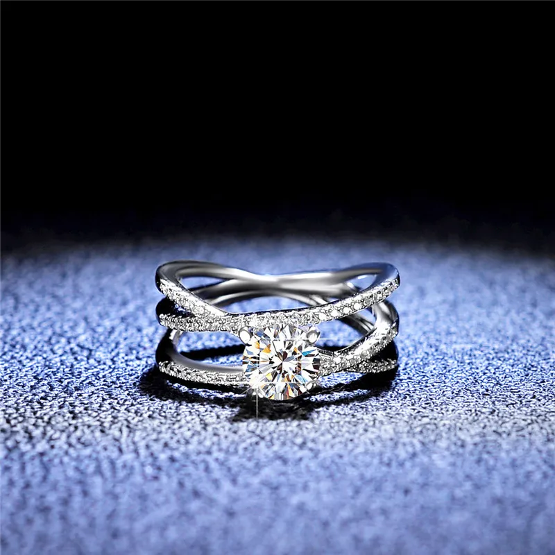 Silver 925 Original Diamond Test Past Brilliant Cut 1 Carat D Color Moissanite Forever Love Wedding Ring Women Gemstone Jewelry
Silver 925 Original Diamond Test Past Brilliant Cut 1 Carat D Color Moissanite Forever Love Wedding Ring Women Gemstone Jewelry