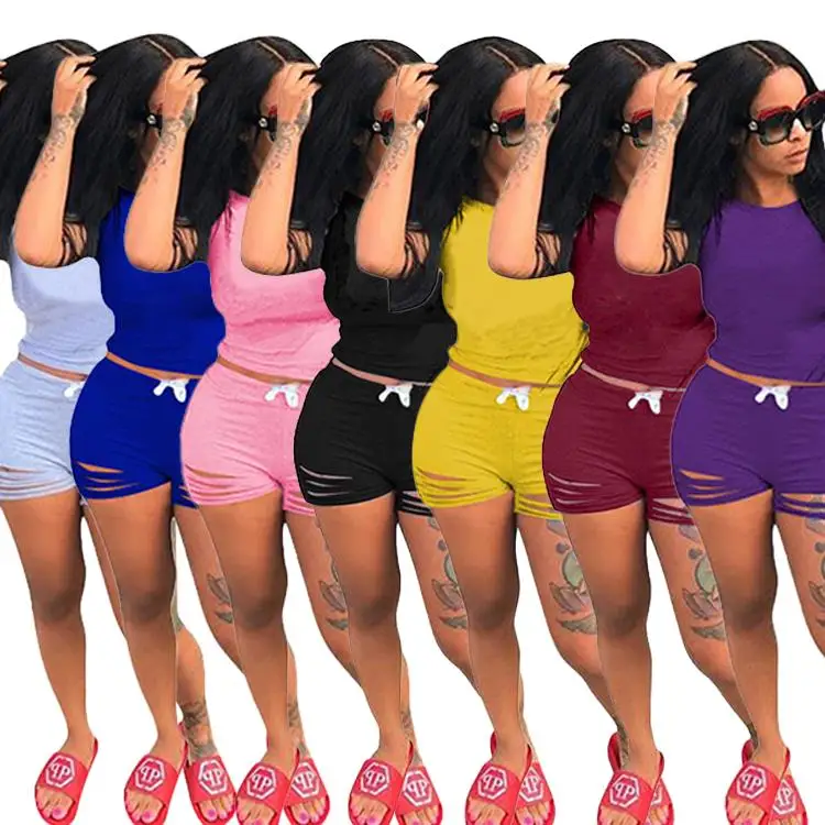 New Hot Lady 2 Pcs Solid Color Hollow Out Jogging Short Tracksuit Summer Women Two Piece Set, Custom color
New Hot Lady 2 Pcs Solid Color Hollow Out Jogging Short Tracksuit Summer Women Two Piece Set, Custom color