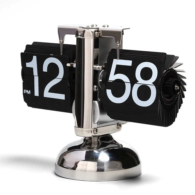 Automatic Flip Clock Retro Simple Home Living Room Table Clock Single Foot Creative Gift Scales Shape Flip Clock, Black, white
Automatic Flip Clock Retro Simple Home Living Room Table Clock Single Foot Creative Gift Scales Shape Flip Clock, Black, white