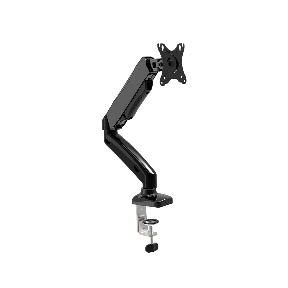 Adjustable Single Gas Spring Monitor Arm Desk Mount Stand Swivel Computer Screen, Black
Adjustable Single Gas Spring Monitor Arm Desk Mount Stand Swivel Computer Screen, Black