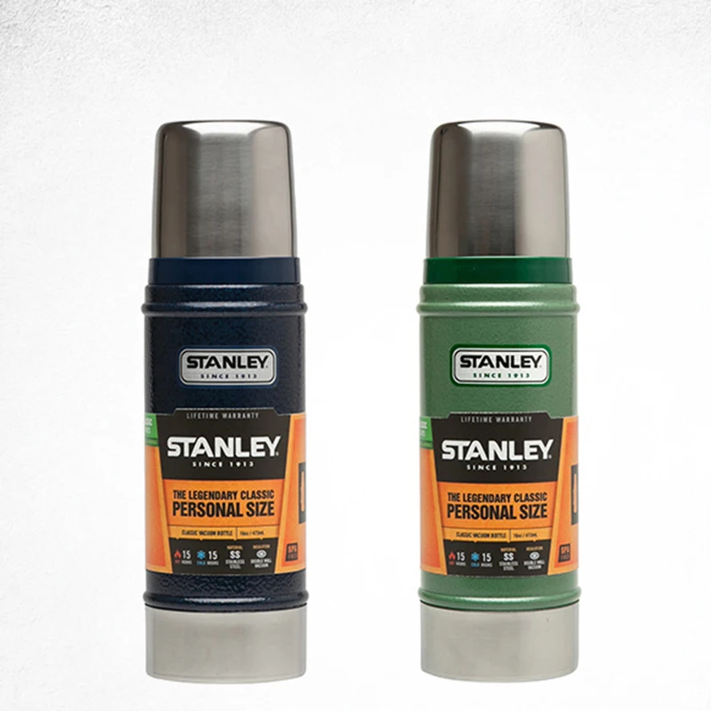 STANLEY classic stainless steel vacuum flask 473ml custom printed LOGO 
STANLEY classic stainless steel vacuum flask 473ml custom printed LOGO