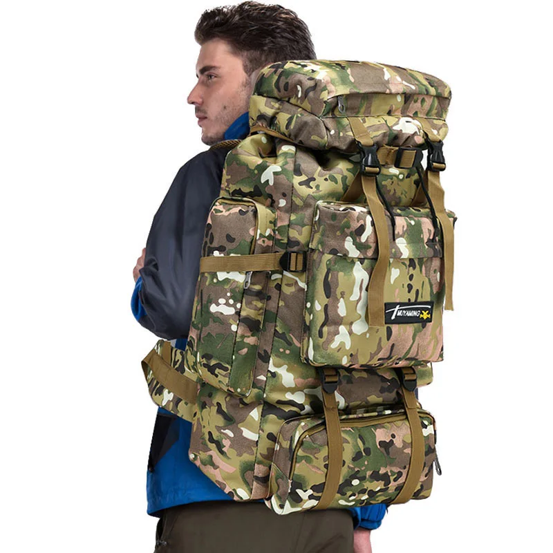 70L Outdoor Backpack Military Tactical Camouflage Rucksack Mountaineering Sports Travel Bag Waterproof Camping Hiking Backpack
70L Outdoor Backpack Military Tactical Camouflage Rucksack Mountaineering Sports Travel Bag Waterproof Camping Hiking Backpack