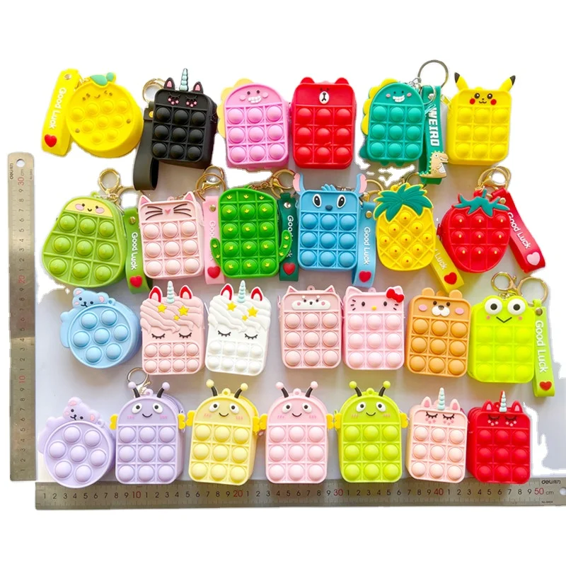 2021 Kids New Sensory Silicone Bubble Wallet Pop Fidgets Mini Small Silicone Fashion Mini Keychain Coin Purse
2021 Kids New Sensory Silicone Bubble Wallet Pop Fidgets Mini Small Silicone Fashion Mini Keychain Coin Purse