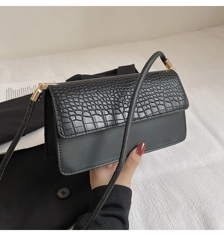 Amazon fashion shoulder bag PU crocodile leather female underarm bag genuine leather woman handbag
Amazon fashion shoulder bag PU crocodile leather female underarm bag genuine leather woman handbag