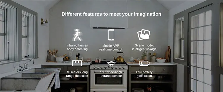 Zigbee battery operated wireless small alarm pir motion sensor infrared body for wholesale work with smartlife - ANKUX.COM
