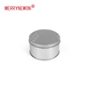 Metal tins wholesale can custom silver round tin money box metal with lids for candy