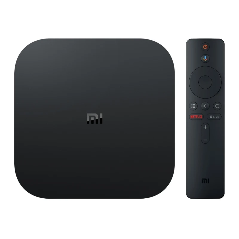 

Black Xiaomi Box S 4K HDR Android 8.1 2GB+8GB TV Smart Media Player EU Version with Google Assistant Remote