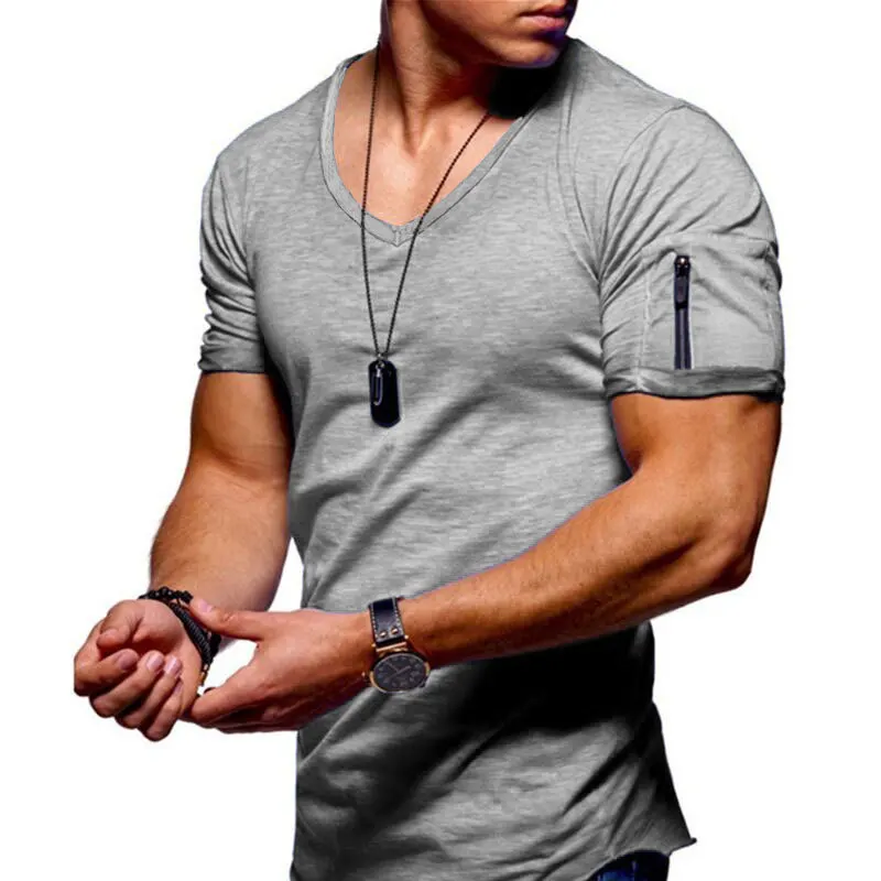 2020 Wholesale Custom Logo Hot Style Zipper Pocket 5XL Men V Neck Stretch Plain Short Sleeve T Shirt, As picture showed
2020 Wholesale Custom Logo Hot Style Zipper Pocket 5XL Men V Neck Stretch Plain Short Sleeve T Shirt, As picture showed