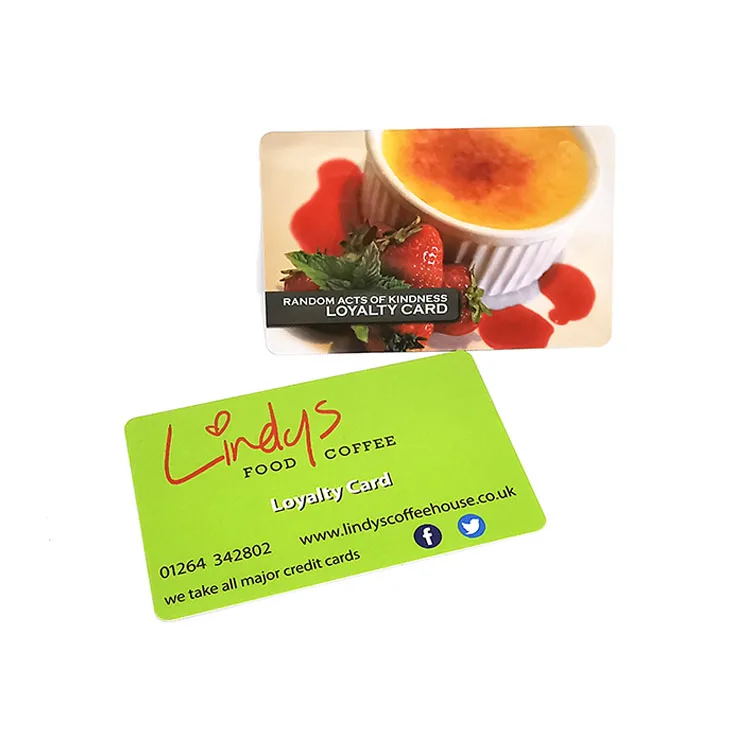 custom design plastic loyalty card magnetic stripe card printing