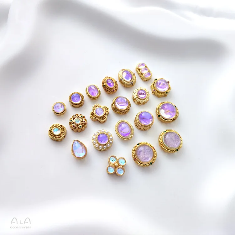 Luxury 14k Gold Plated Inlay Resin Septum Bead Bracelet Colorful Beads Beautiful Charms For Diyjewelry Making
Luxury 14k Gold Plated Inlay Resin Septum Bead Bracelet Colorful Beads Beautiful Charms For Diyjewelry Making