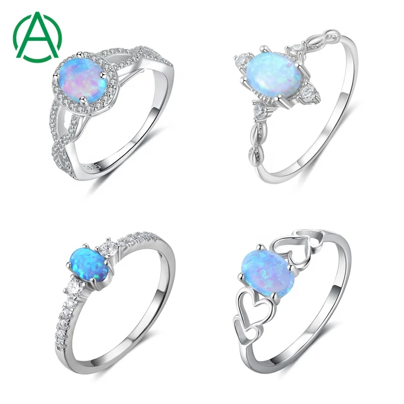 ArthurGem Ready to Ship Hot Sale Opal Rings 925 Sterling Silver Blue Opal Zircon Ring for Women
ArthurGem Ready to Ship Hot Sale Opal Rings 925 Sterling Silver Blue Opal Zircon Ring for Women