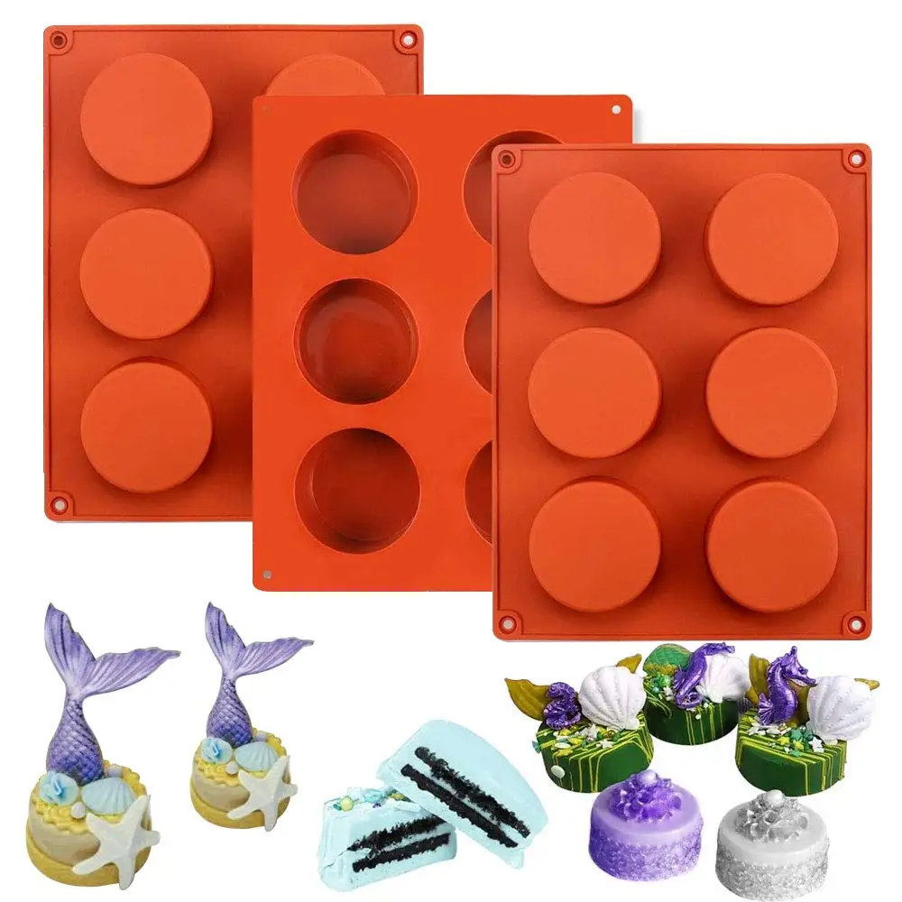 Moule Savon Chocolate Cover Cookie Mold 6 Round Cylinder Shaped Silicone Pastry Candy Mold
Moule Savon Chocolate Cover Cookie Mold 6 Round Cylinder Shaped Silicone Pastry Candy Mold