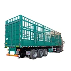 Tri axles stake 4 floors stockade livestock transporting pigs semi trailer for sale