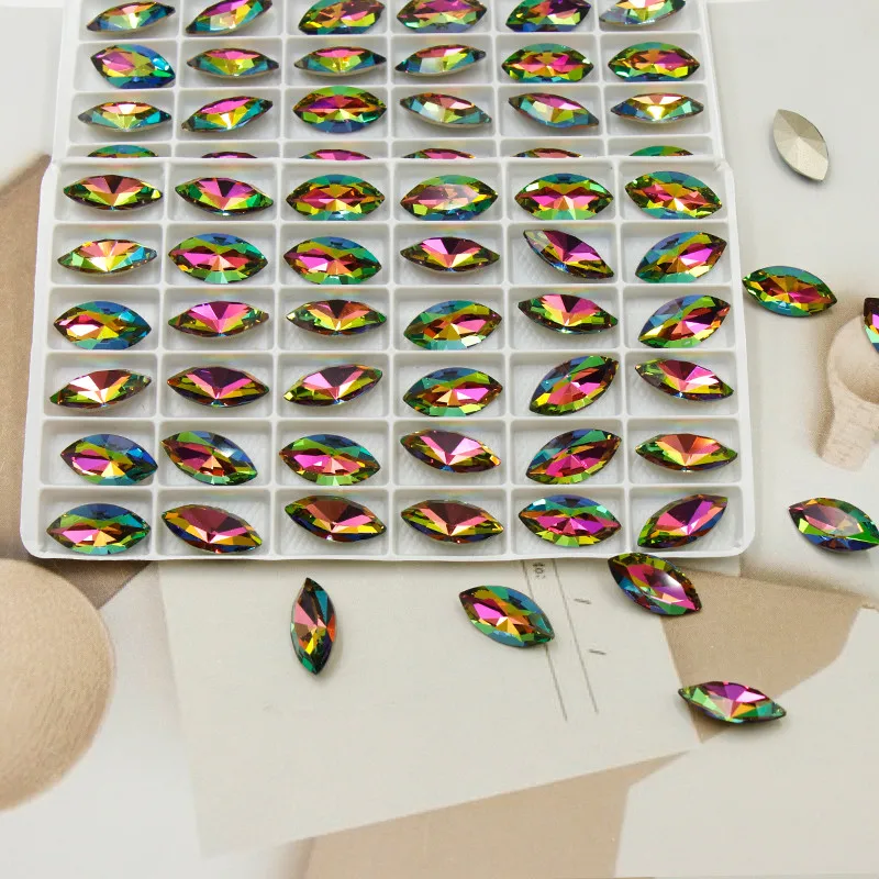 Paso Sico Brilliant Rainbow Color Navette Loose Point Back Crystal Rhinestones for Other Nail Art Supplies Accessories
Paso Sico Brilliant Rainbow Color Navette Loose Point Back Crystal Rhinestones for Other Nail Art Supplies Accessories