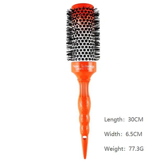 Professional Salon Styling Tools High Temperature Resistant Ceramic Round Comb Hair Curling Brush Comb, Orange
Professional Salon Styling Tools High Temperature Resistant Ceramic Round Comb Hair Curling Brush Comb, Orange
