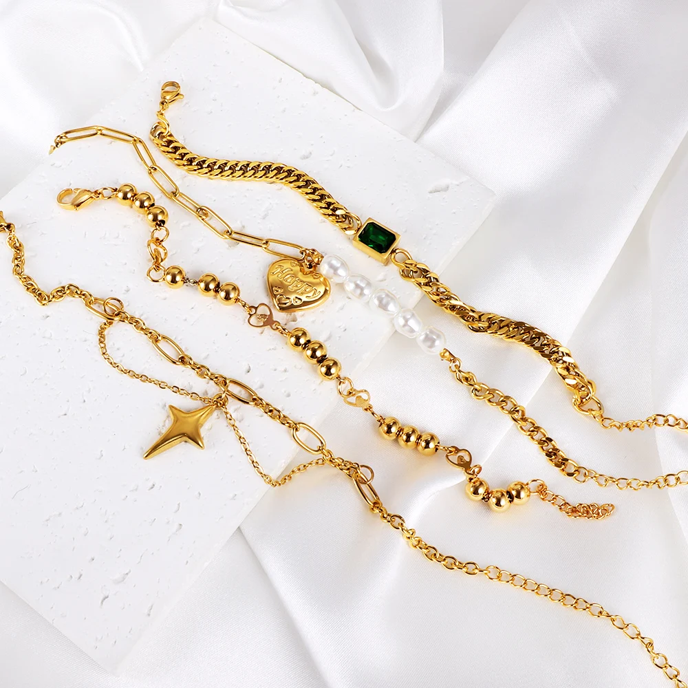 Fashion Light Luxury Bracelet Heart Adjustable 18k Stainless Steel Bracelet Jewelry for Women
Fashion Light Luxury Bracelet Heart Adjustable 18k Stainless Steel Bracelet Jewelry for Women