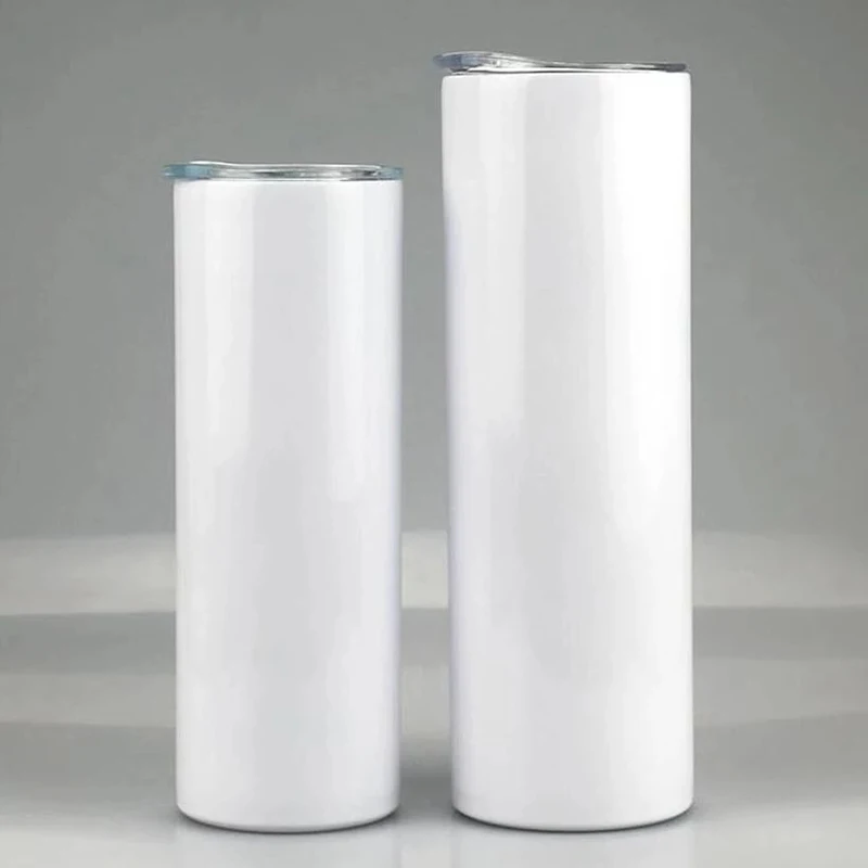 20oz Sublimation blank Straight Skinny Tumblers Stainless Steel Double Wall Water Travel Cups, White or silvery
20oz Sublimation blank Straight Skinny Tumblers Stainless Steel Double Wall Water Travel Cups, White or silvery
