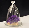 Home Decoration China Factory clear ornaments glass flower dome